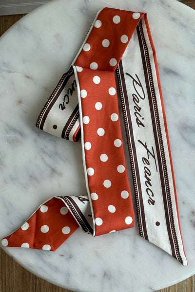 .Handbag Scarf, Paris Dot