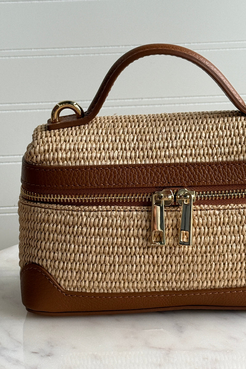 .Abby Train Case Hand Bag