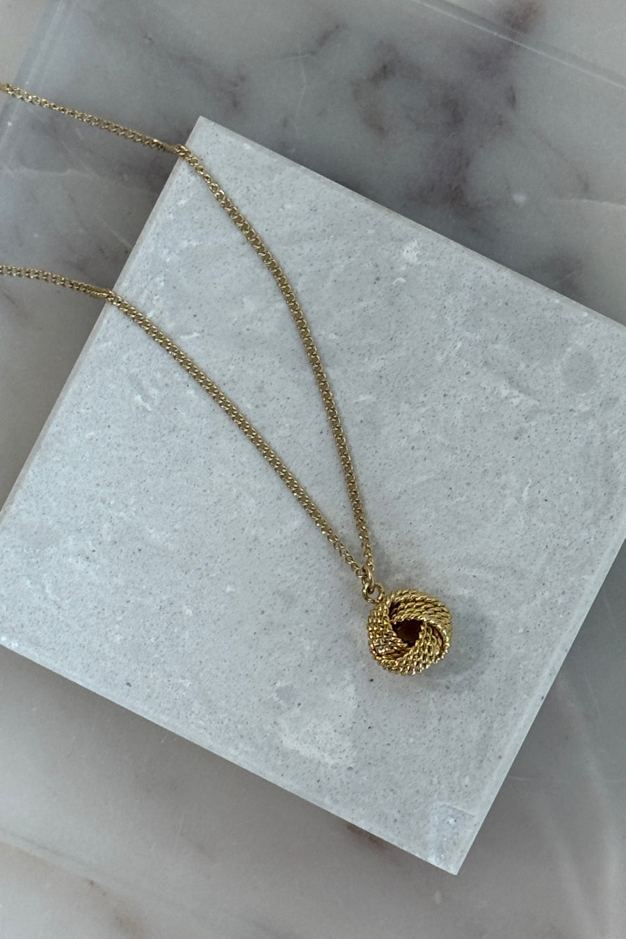 .Love Knot Necklace, 16-18"