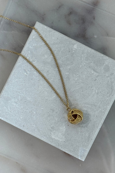 .Love Knot Necklace, 16-18"