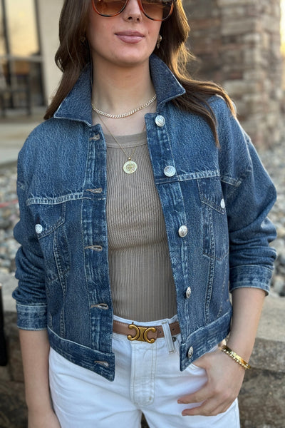 Rag & Bone Miramar Trucker Knit Jacket