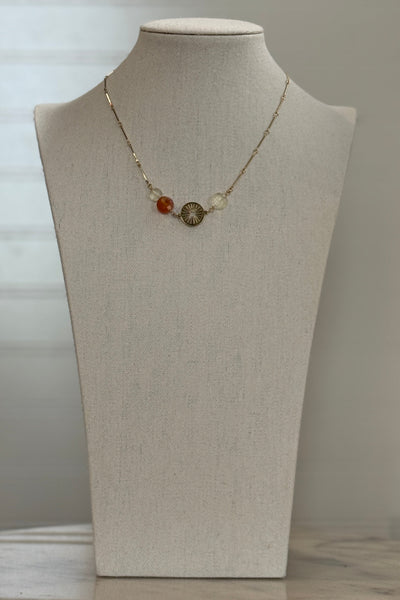 .Tequila Sunrise Necklace
