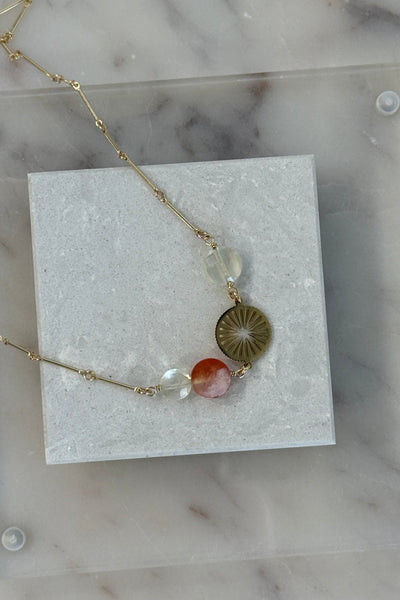 .Tequila Sunrise Necklace