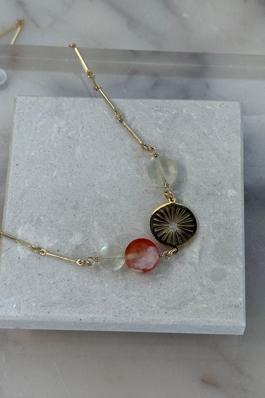 .Tequila Sunrise Necklace