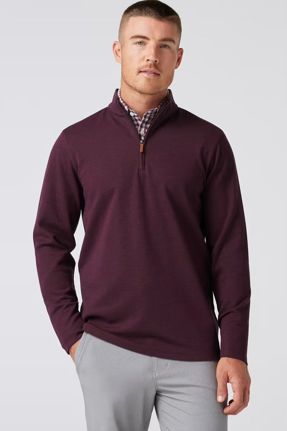 .Mizzen & Main KPI Quater Zip, Wine