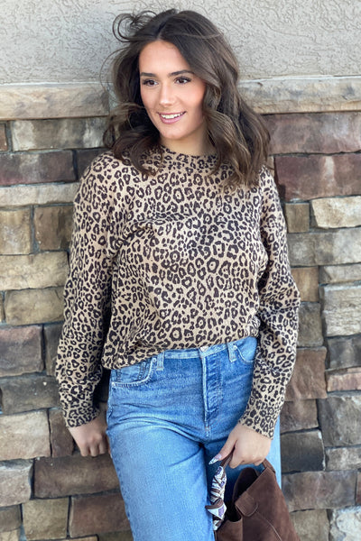 PRE-ORDER JANUARY Leopard Crew Neck Sweater