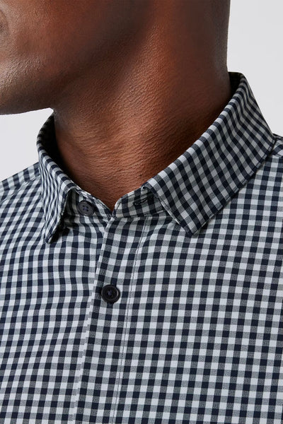 .Mizzen & Main Leeward No Tuck Dress Shirt, Aluminum Gingham