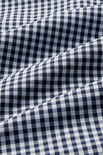 .Mizzen & Main Leeward No Tuck Dress Shirt, Aluminum Gingham