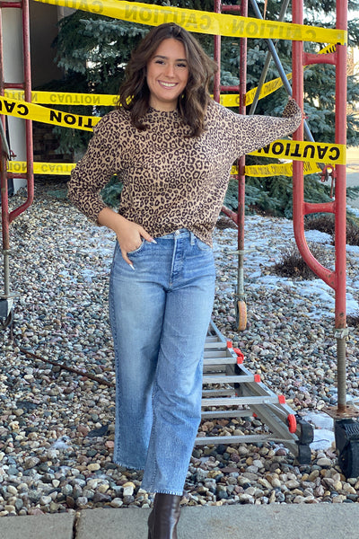 Leopard Crew Neck Sweater