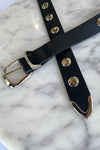 .Oakley Studded Belt, Black