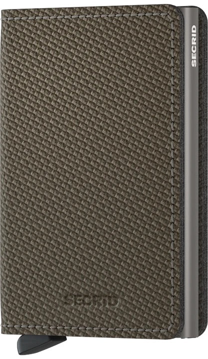 Secrid Slimwallet Carbon, Khaki
