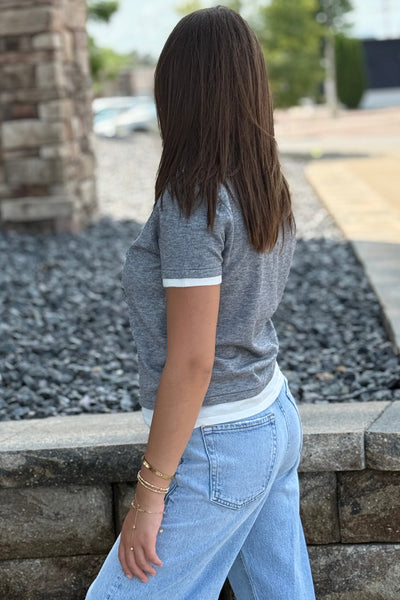 Jackie Layered Sweater Tee
