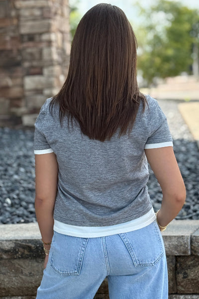 Jackie Layered Sweater Tee