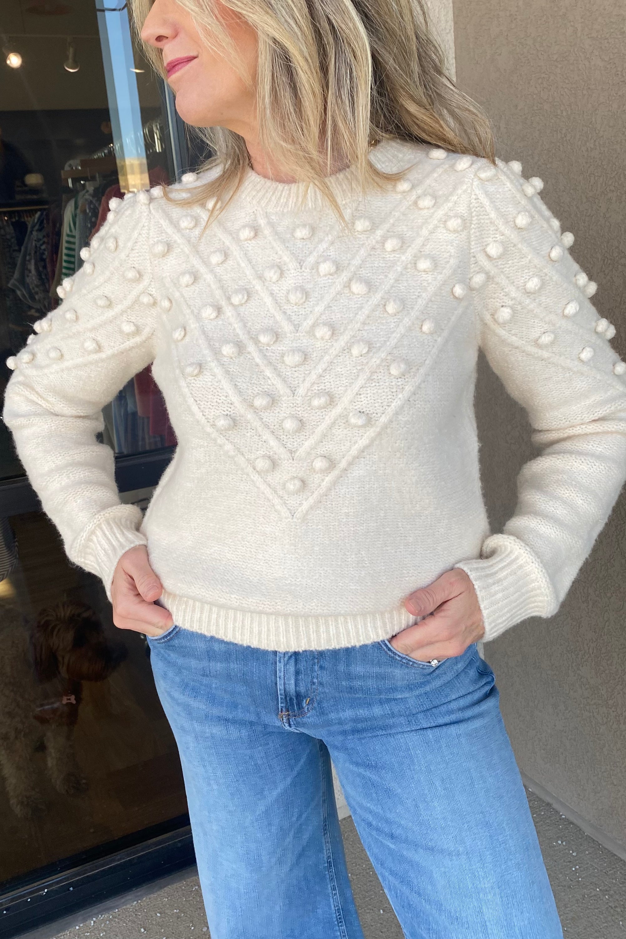 .Marcy Pom Pom Sweater