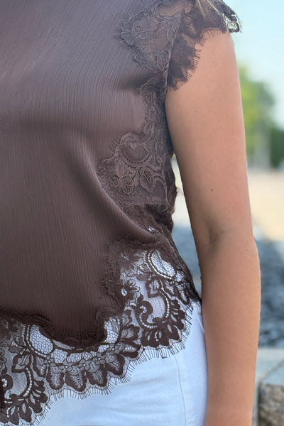 Jolie Lace Trim Top