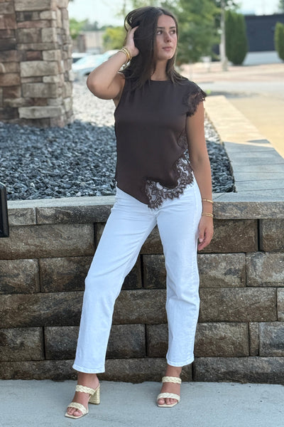 Jolie Lace Trim Top