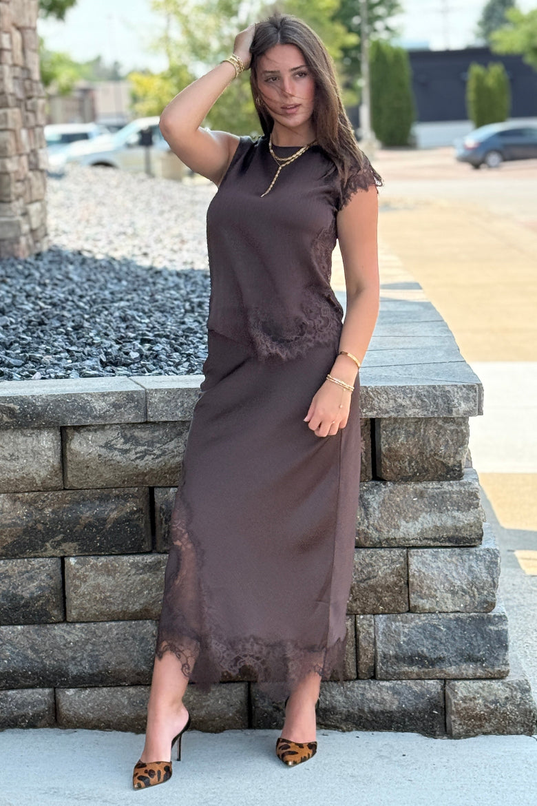 Jolie Lace Trim Top