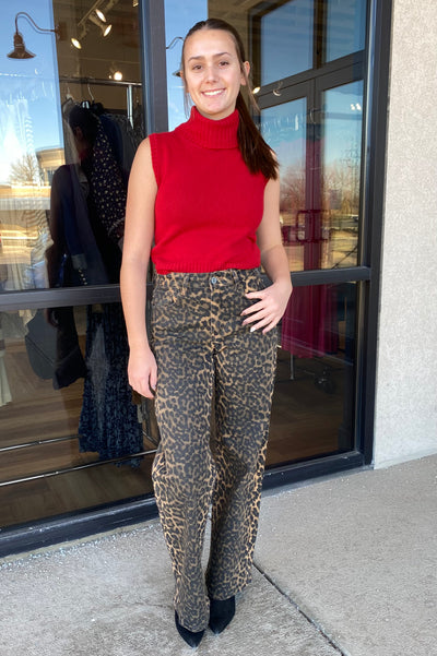 Milan Leopard Print Jeans