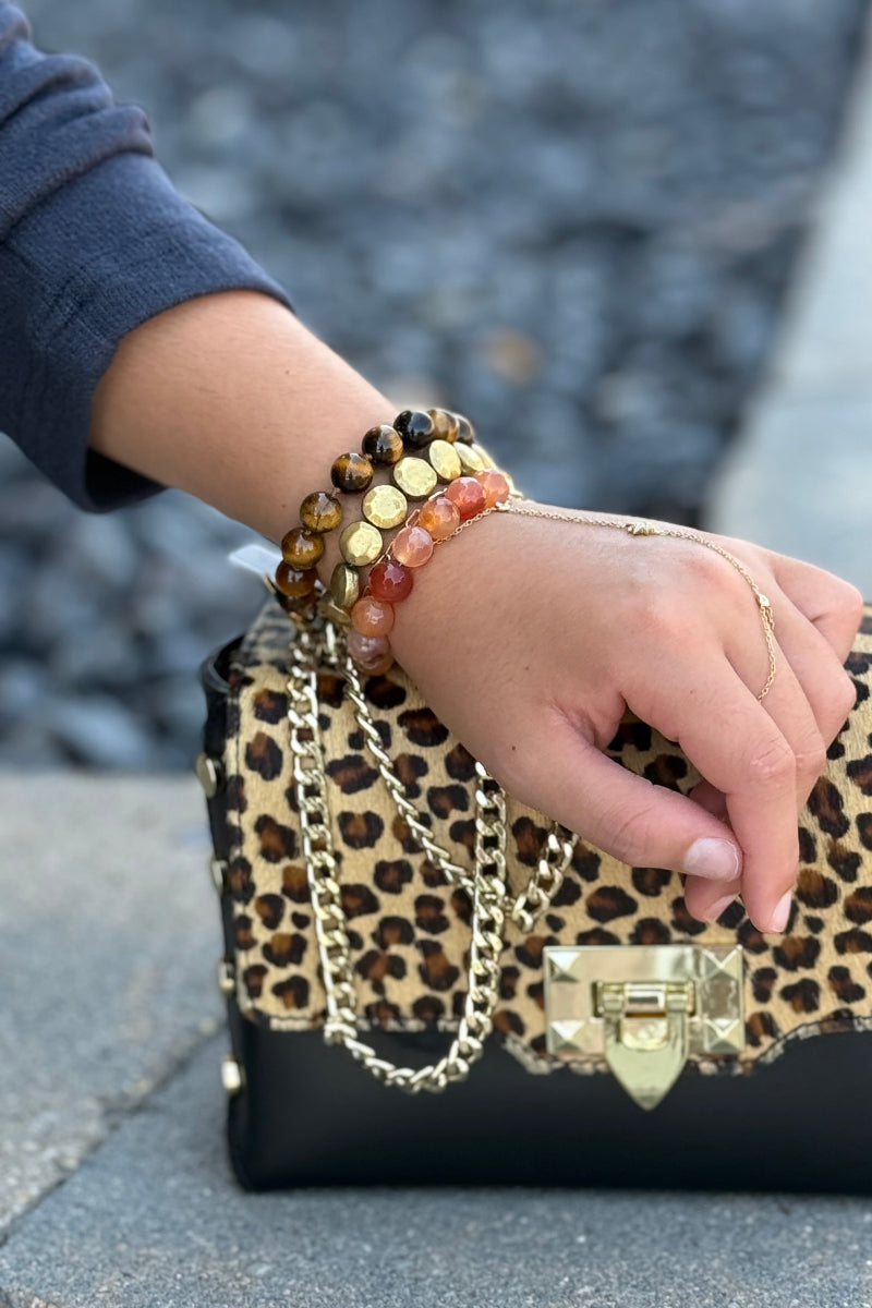 .PRE-ORDER July Tiger Eye Semi Precious Stone Bracelet