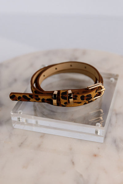 Leopard Print Belt