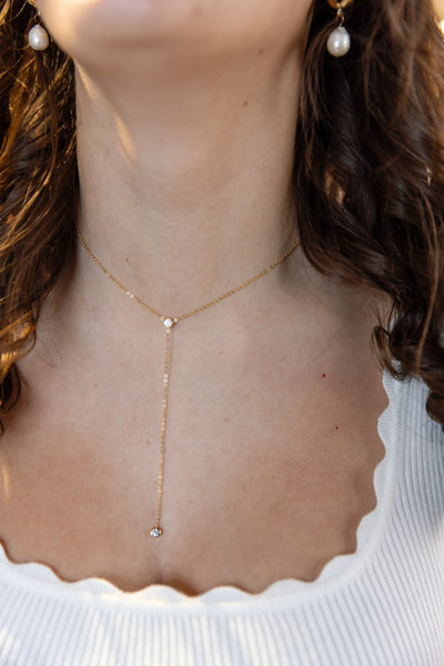 Solitaire Duet Necklace