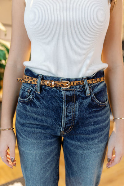 Leopard Print Belt