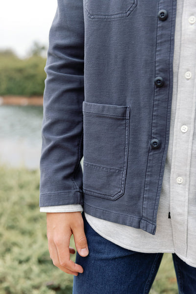 Faherty Stretch Terry Chore Jacket - RUST & Co.