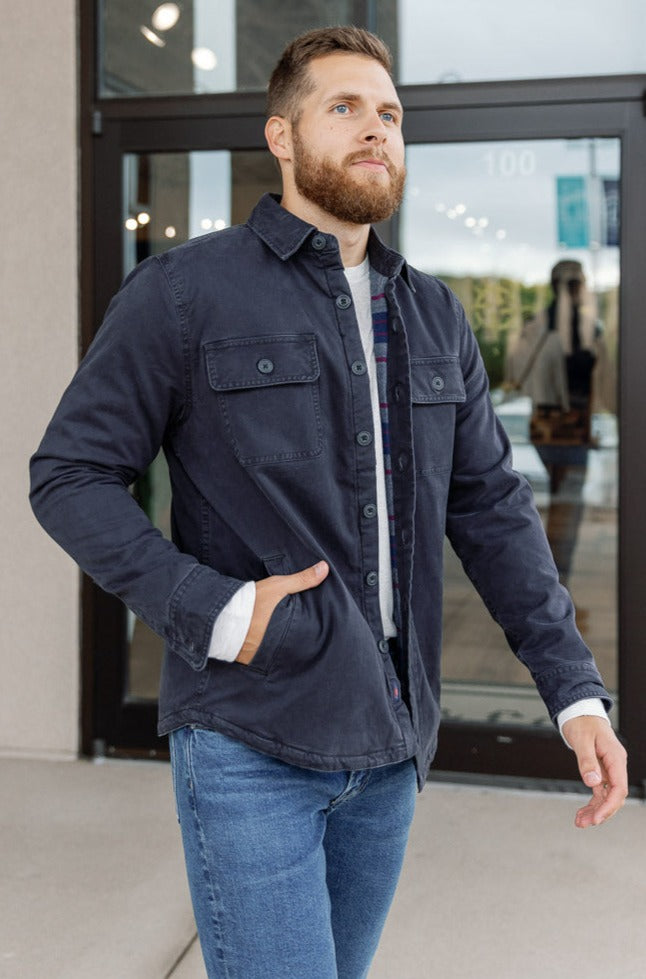 Faherty Stretch Blanket Lined CPO Jacket