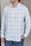 Rails Lennox Shirt, Parchment Sky Melange