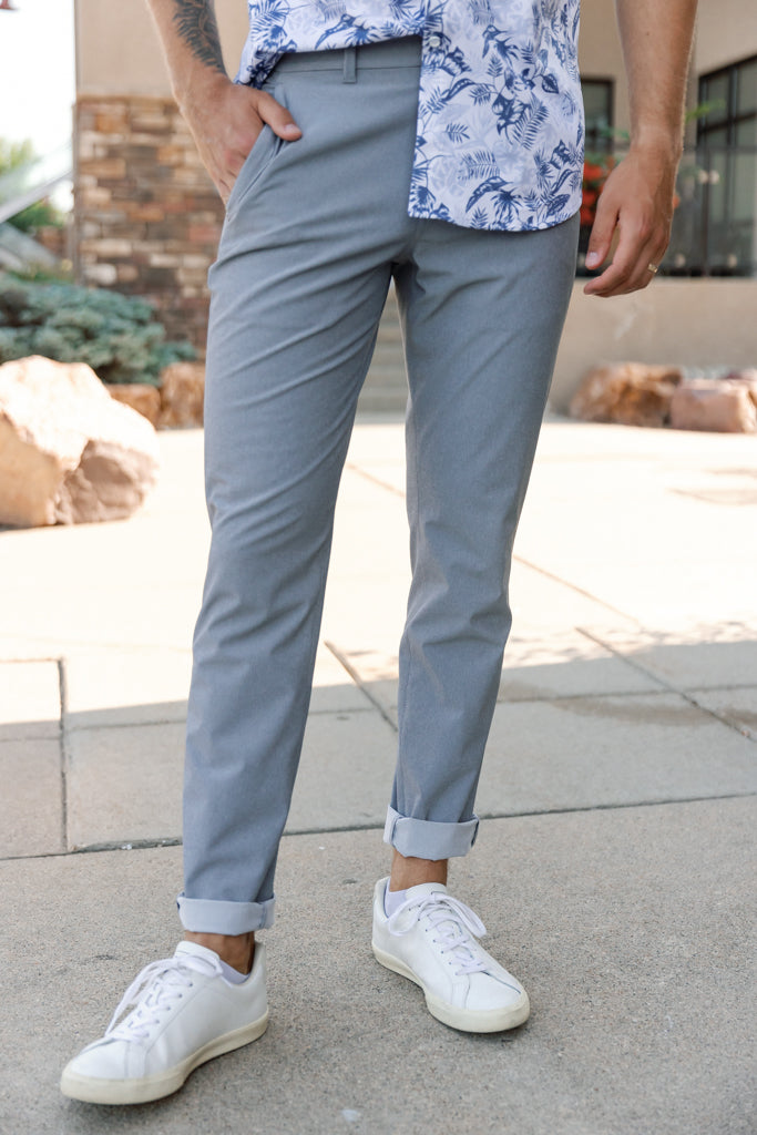 Mizzen & Main Helmsman Chino, Nickel Heather