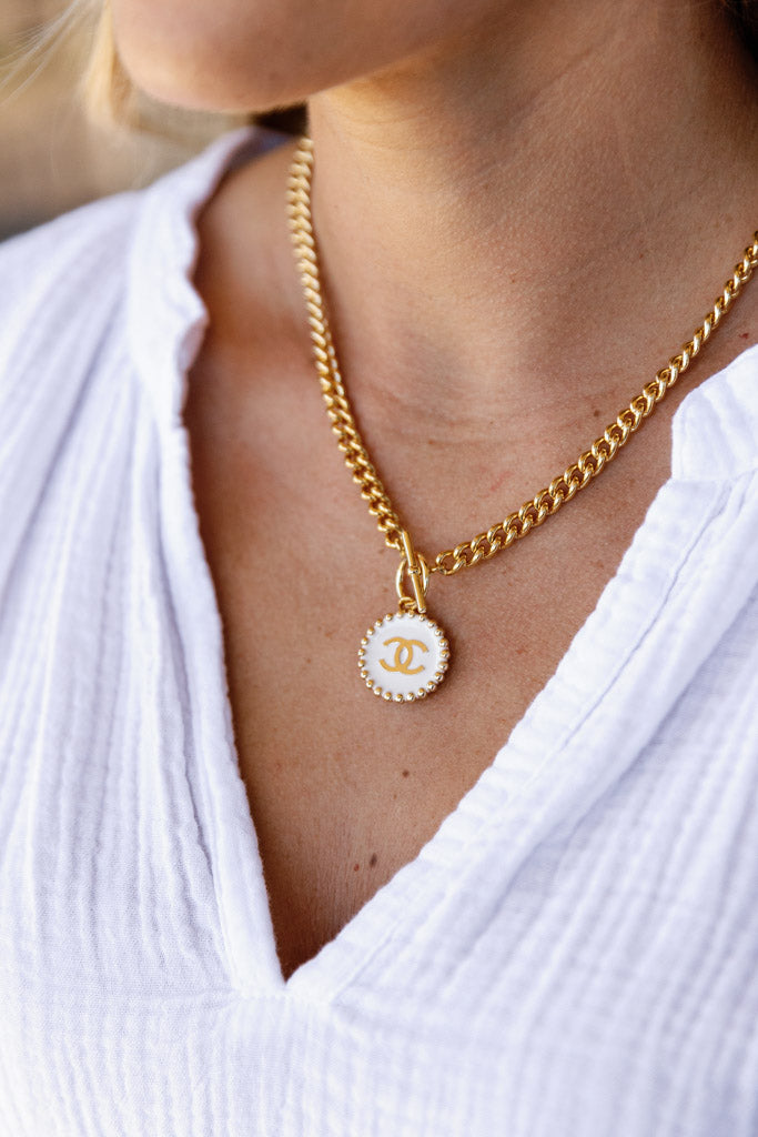Toggle Coin Charm Necklace