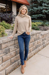 Arie Ribbed Turtleneck Sweater