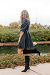 Hailey Faux Leather Dress