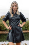 Hailey Faux Leather Dress
