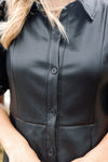 Hailey Faux Leather Dress