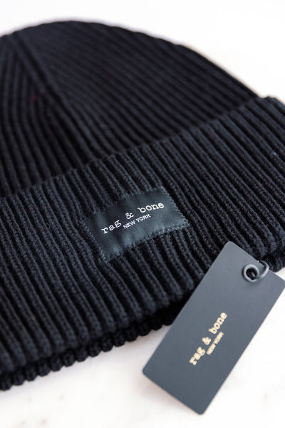 .Rag & Bone Blake Beanie, Black