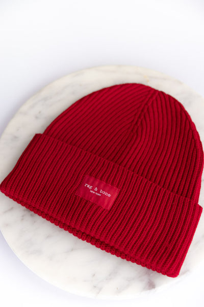 Rag & Bone Blake Beanie, Red