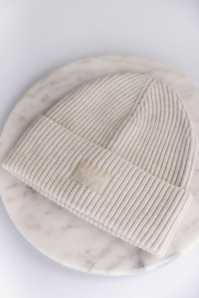 .Rag & Bone Blake Beanie, Ivory Heather