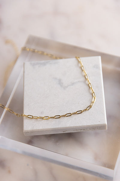 Dainty Oval Paperclip Chain