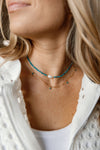 Leila Necklace, Blue Apatite