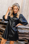 Sydney Faux Leather Dress