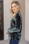 Faherty Genevieve Stretch Velvet Top