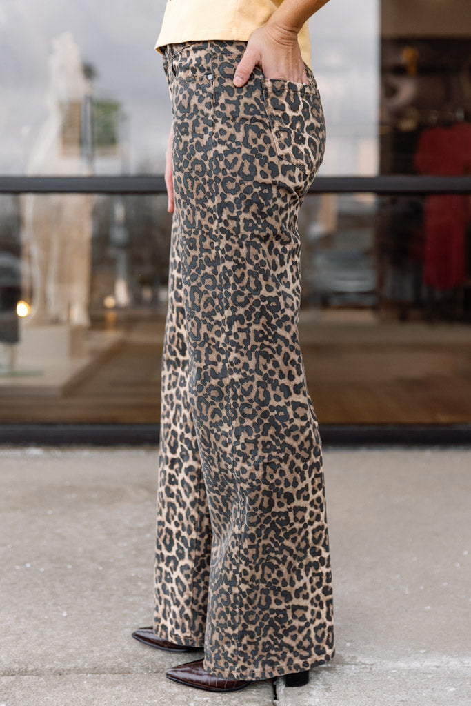 Milan Leopard Print Jeans