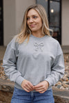 Rhinestone Bow Sweatshirt