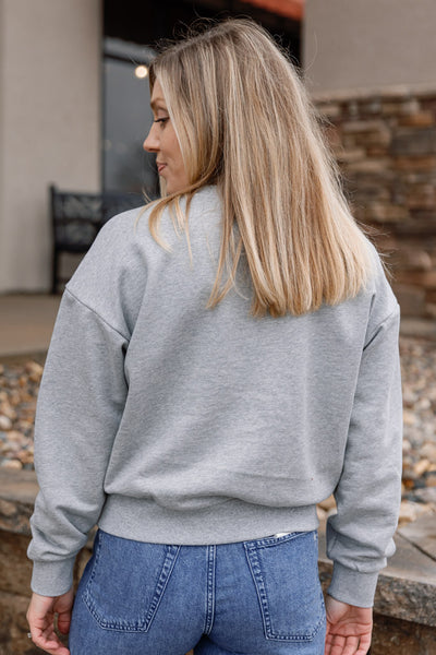 Rhinestone Bow Sweatshirt