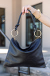 Drew Leather Bag, Black