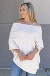 Kai Asymmetric Sweater, Ivory