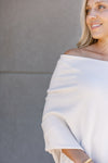 Kai Asymmetric Sweater, Ivory