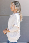 Kai Asymmetric Sweater, Ivory