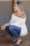 PRE-ORDER Kai Asymmetric Sweater, Ivory